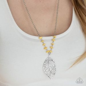 Yellow Leaf Necklace